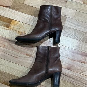 Women’s Brown Leather Ankle Boots